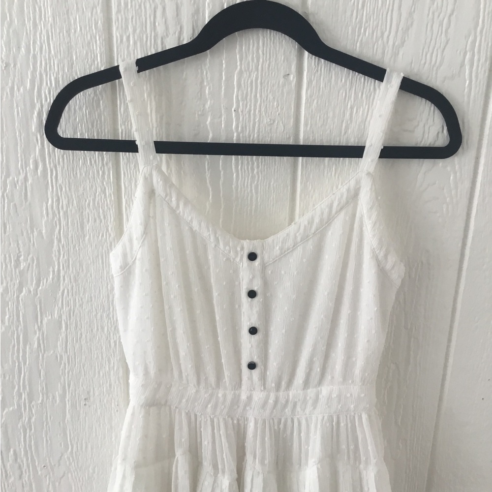 MAJE Rustivan Ruffle Dress In White Size 1 - Picture 4 of 13